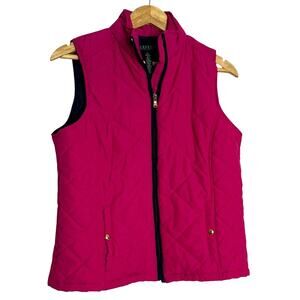 Lauren Ralph Lauren Quilted Down Puffer Vest Pink Size L